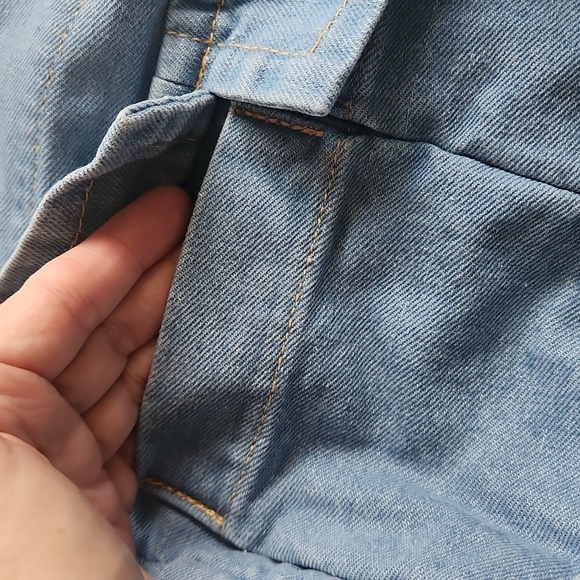 Restocked! NEW!  Trending denim tote bag.   Size medium - Picture 11 of 11